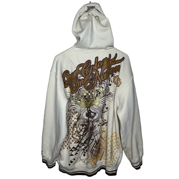 Y2K One Color One Nation OCON Full Zip Hoodie XL - Picture 3 of 5
